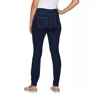 LOGO by Lori Goldstein Denim Pull-On Skinny Ankle Pants Size 8